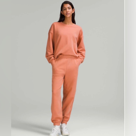 Lululemon Perfectly Oversized Crew Pink Savannah Size 2 - Picture 4 of 7